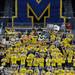 Michigan cheer in the stands before the start of a taping of ESPN's College Game Day at Crisler Arena on Saturday morning. Melanie Maxwell I AnnArbor.com